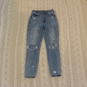 American Eagle Ripped Mom Jeans